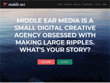 Tablet Screenshot of middleearmedia.com